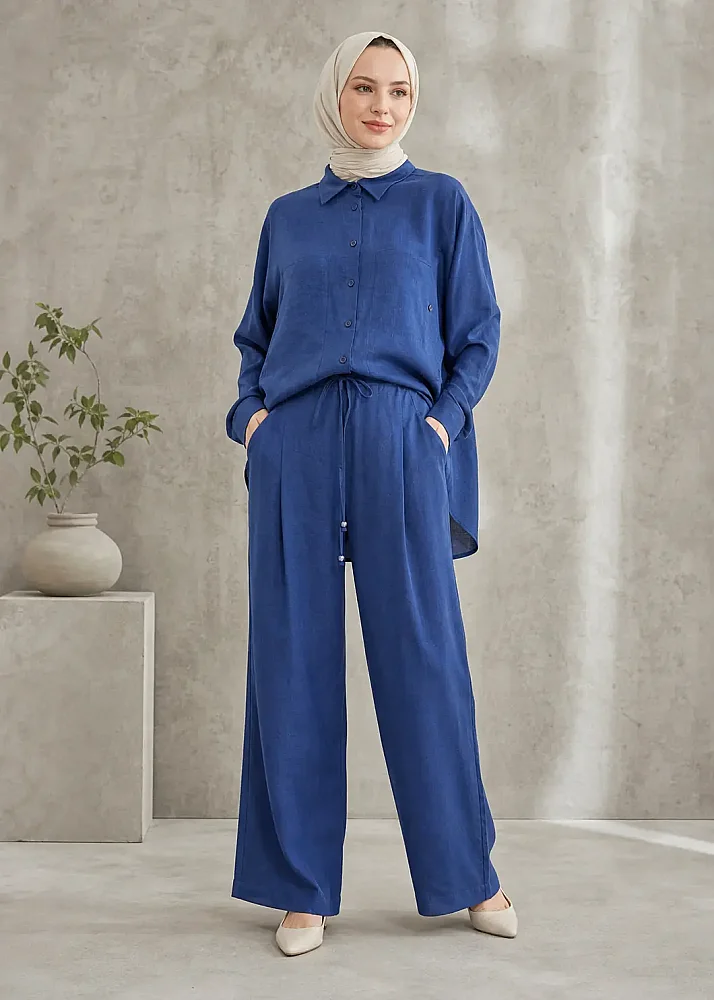 Cloche Liva Pantolon İNDİGO