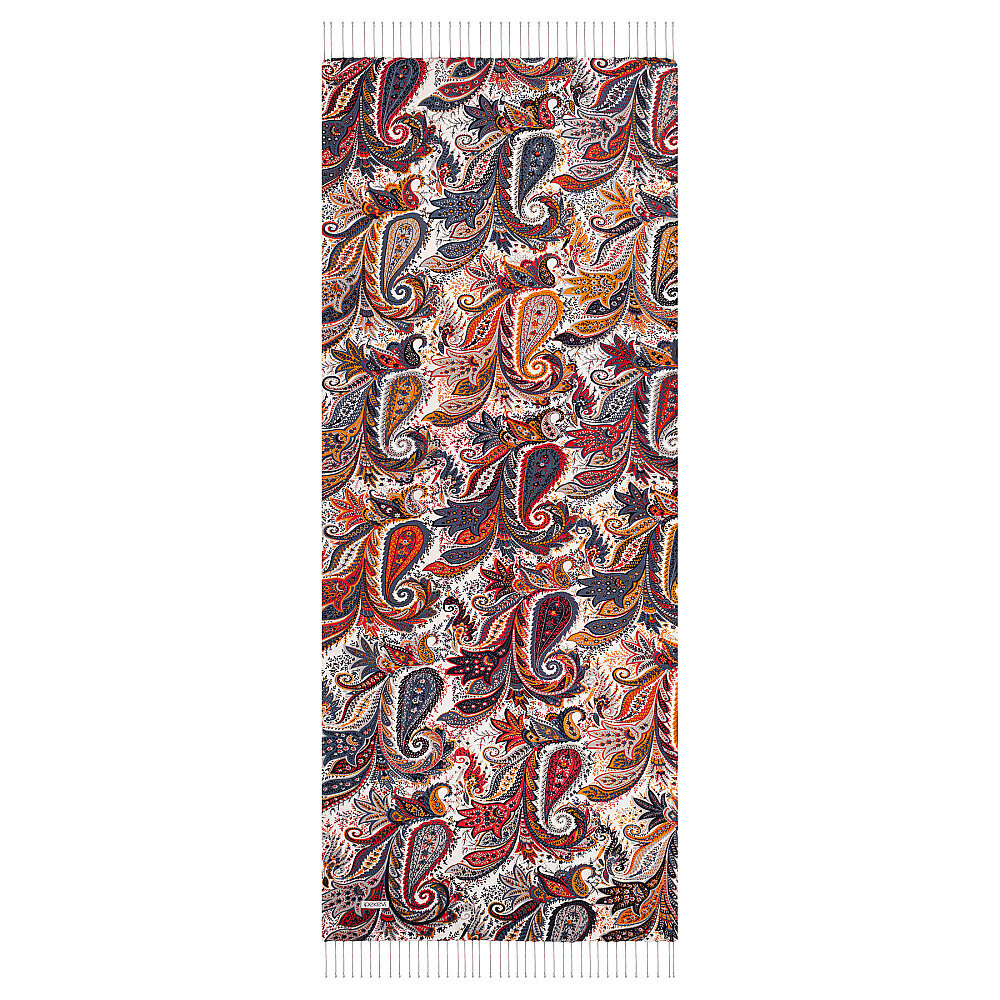 İpekevi Paisley Desenli İpek Şal SİYAH - 3