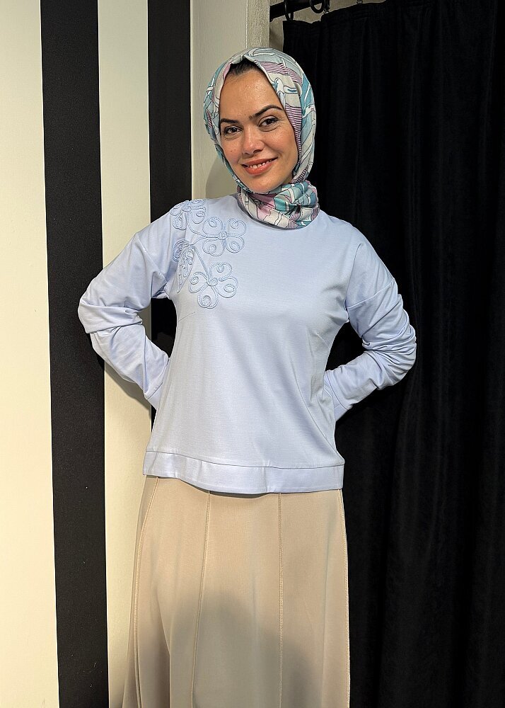 MaQ Nur Bluz MAVİ - 2