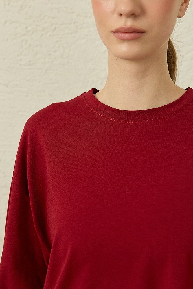 MerWish Comfy Penye Tunik BORDO - 3