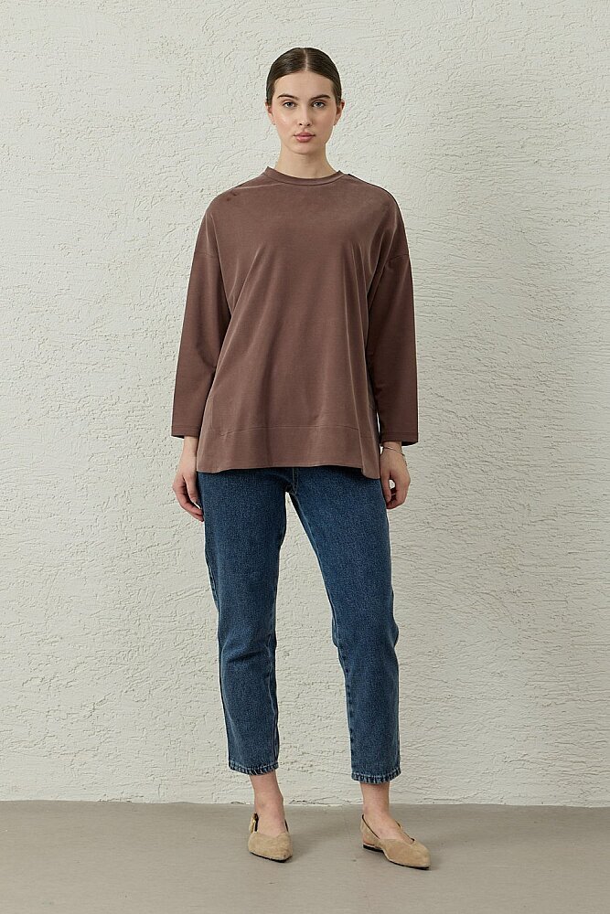MerWish Ops Bambu Tunik KAHVE