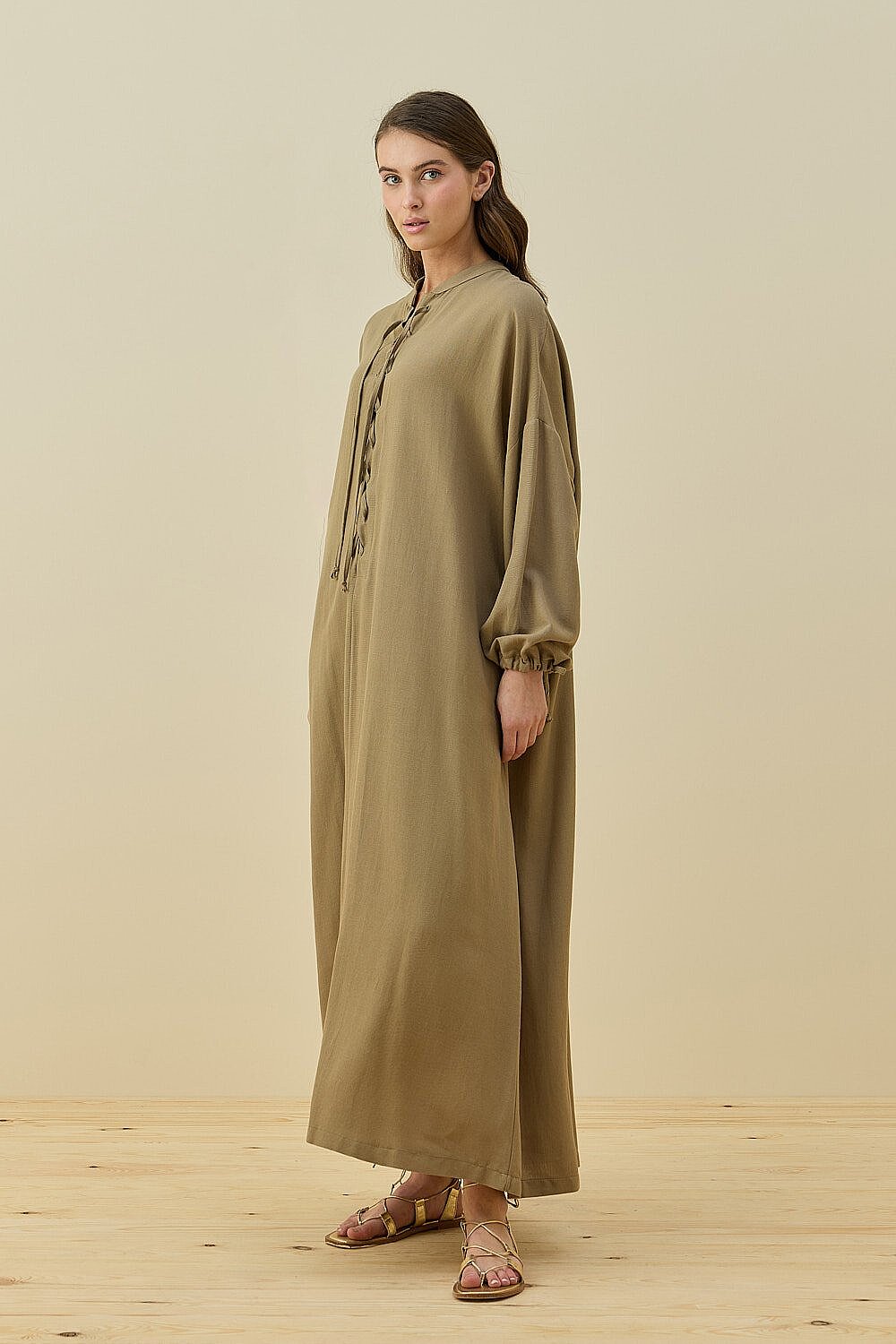 MerWish Robee Elbise HAKİ - 2