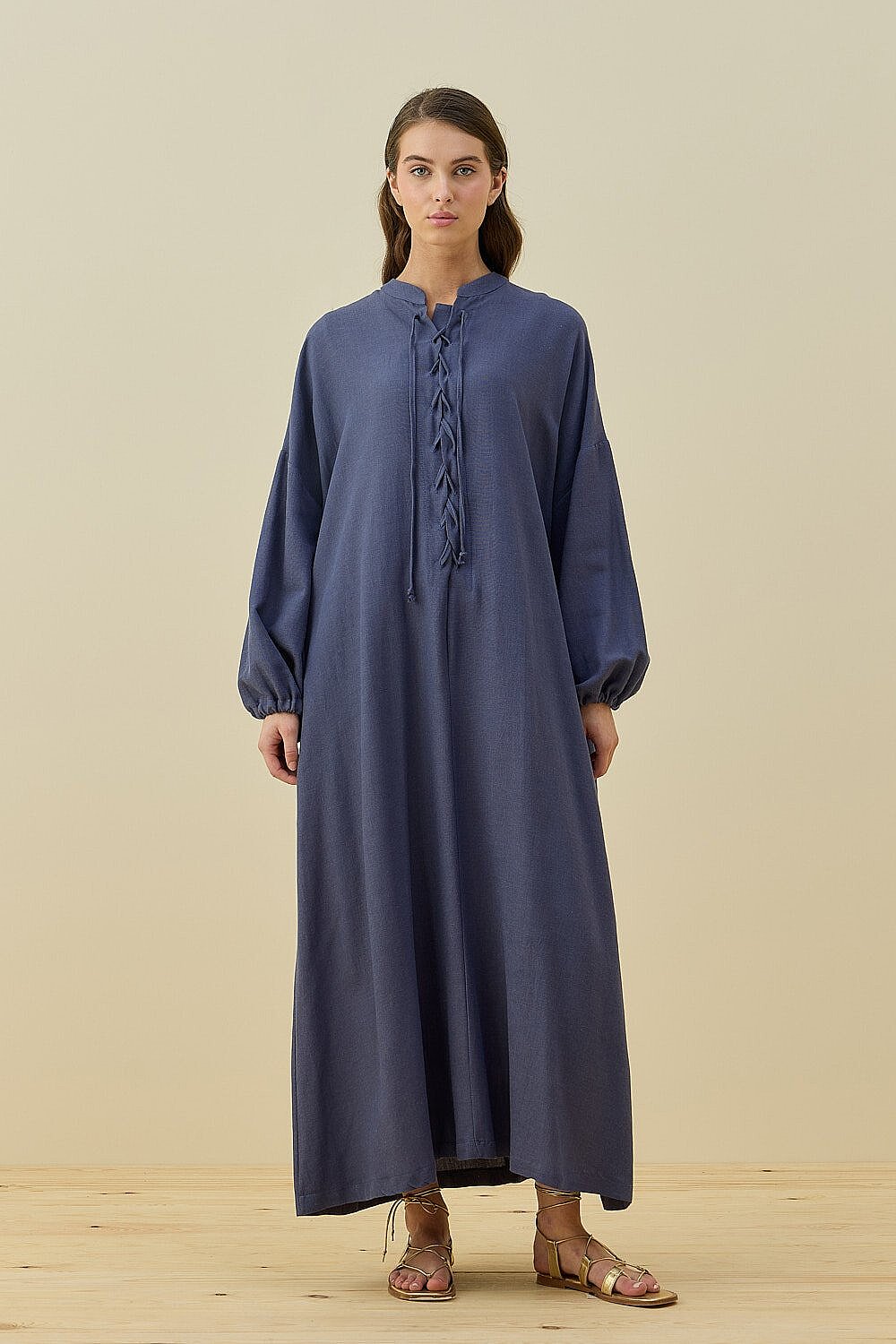 MerWish Robee Elbise İNDİGO - 1