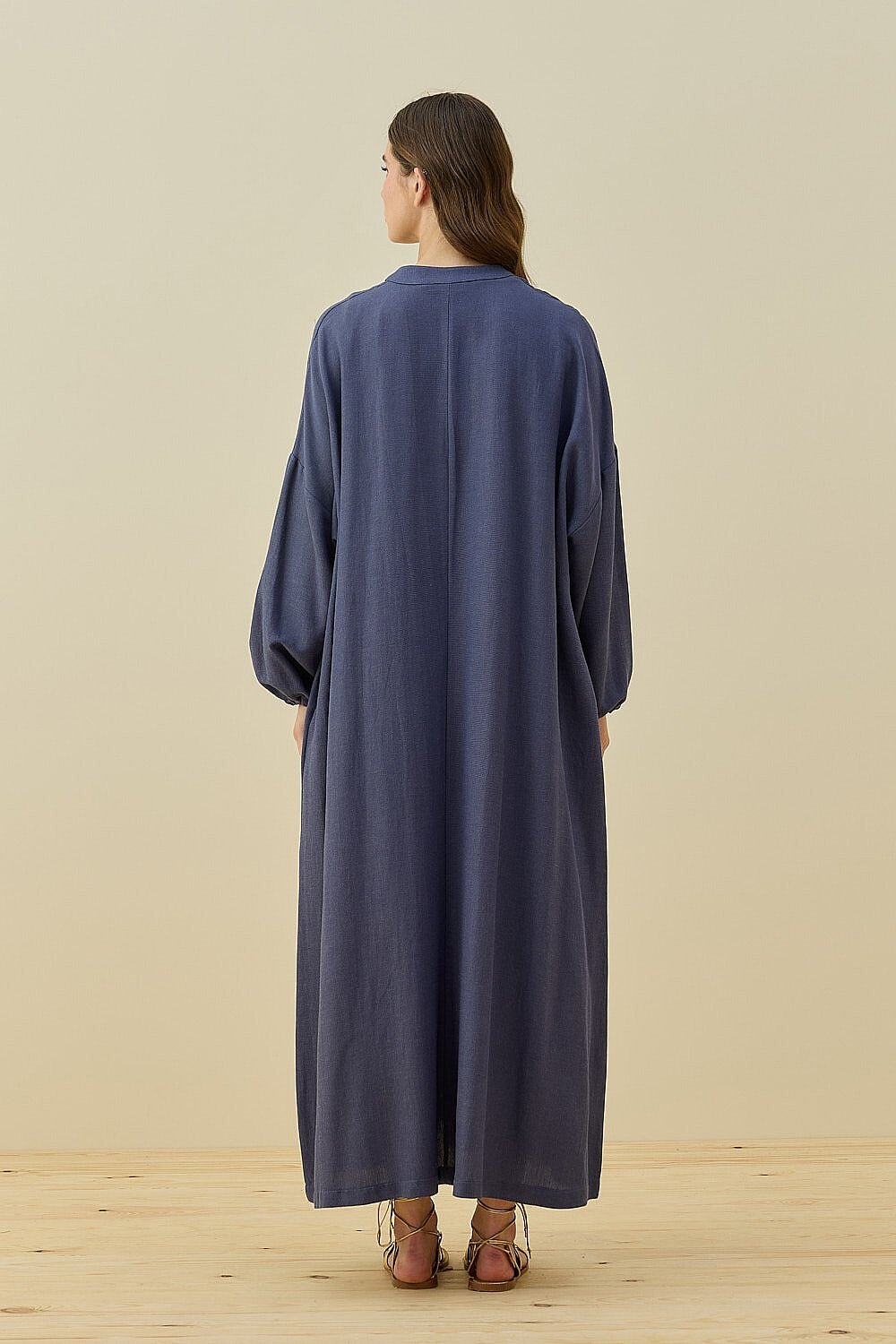 MerWish Robee Elbise İNDİGO - 4