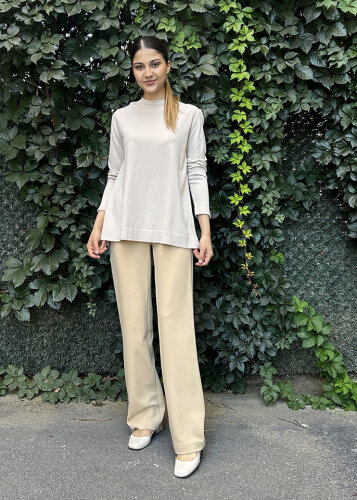 Yeşim Özcan Full Lycra Pantolon CAMEL